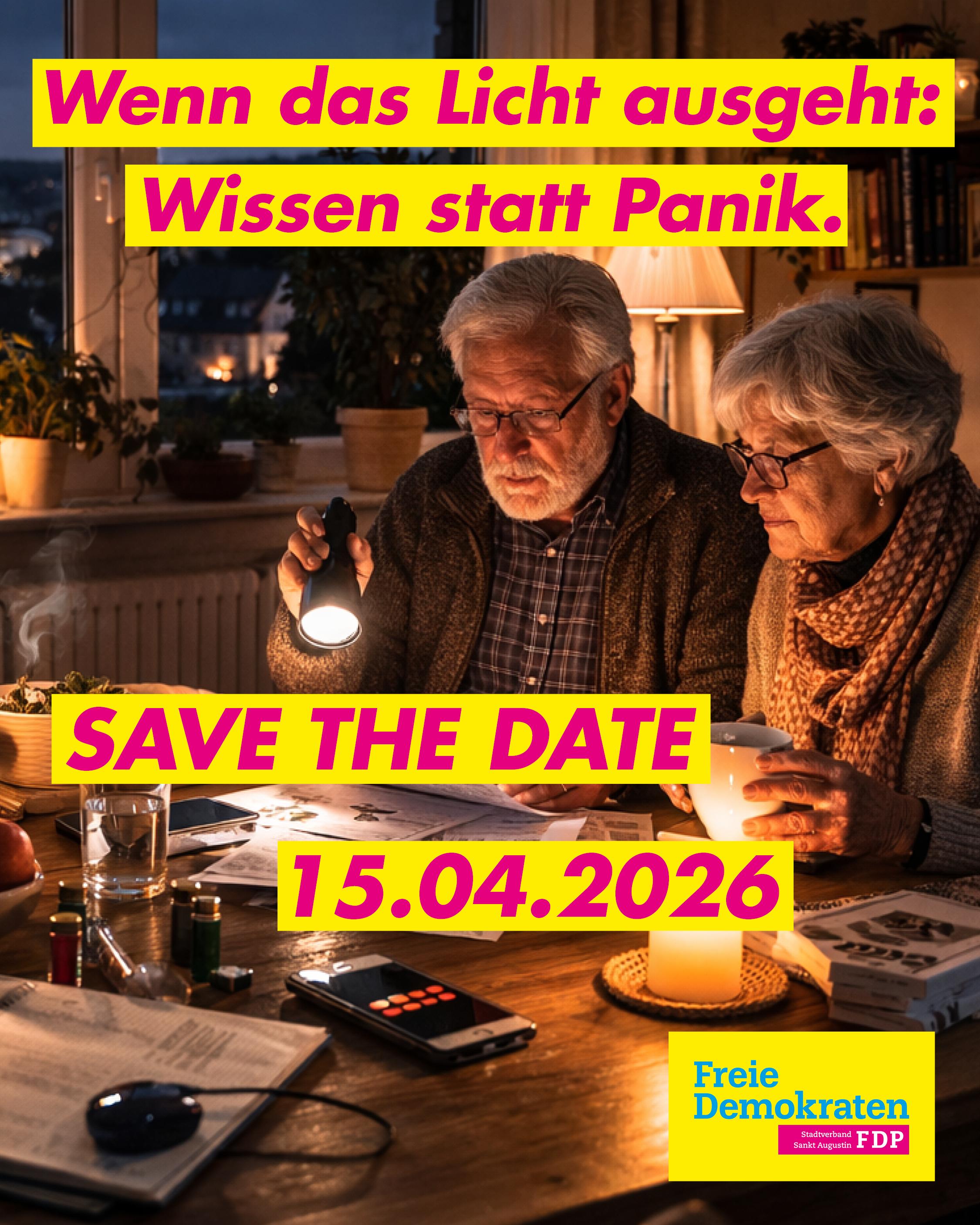 Bürgerinformation in Sankt Augustin: Was tun bei längerem Stromausfall