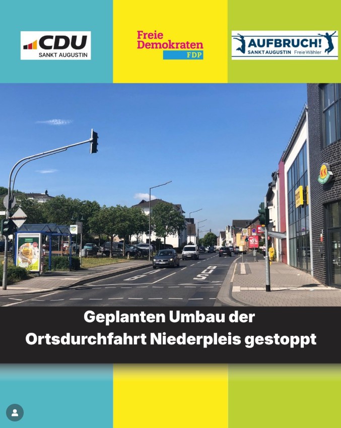Ortsdurchfahrt #Niederpleis: Planung gestoppt