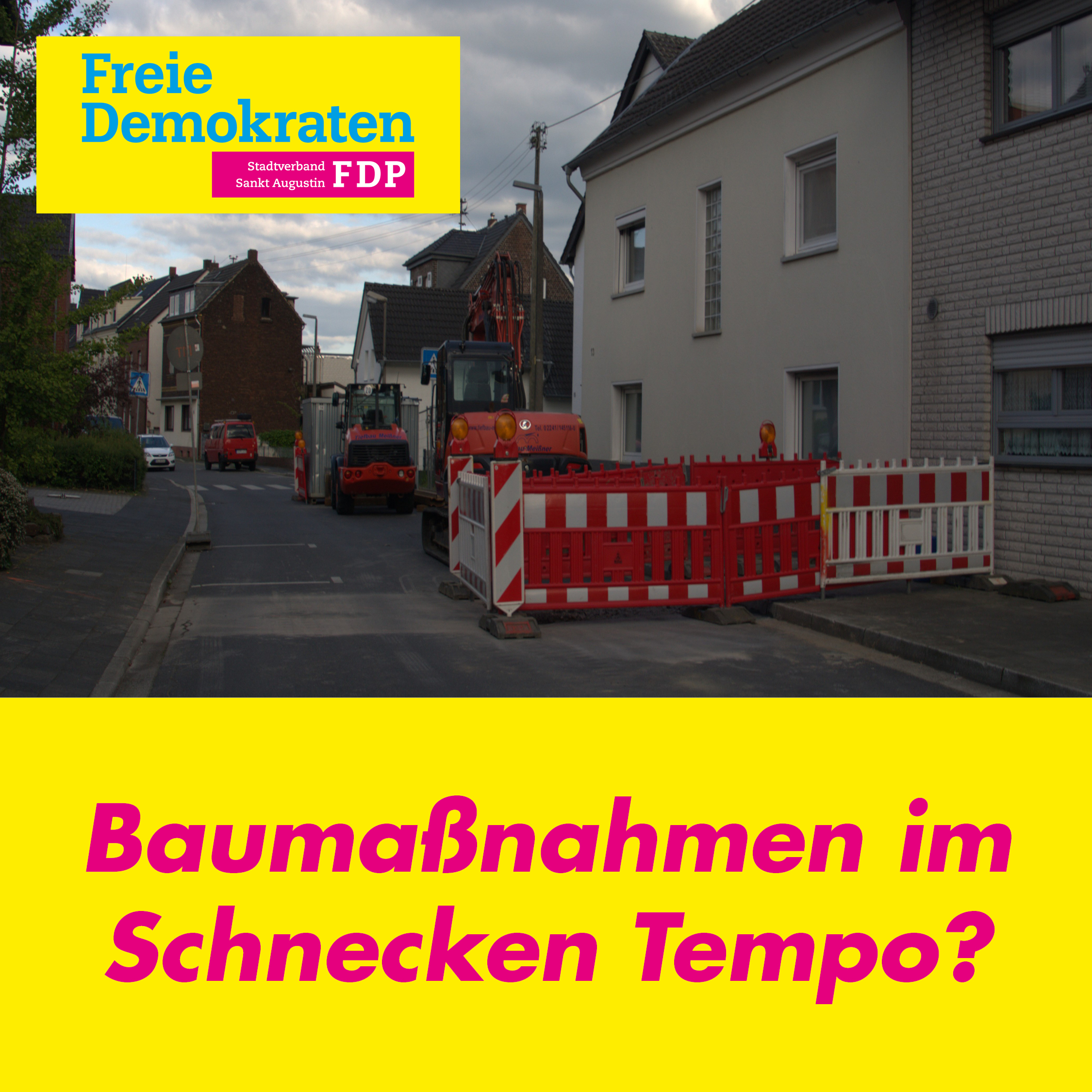 Baumaßnahmen im Schnecken Tempo?