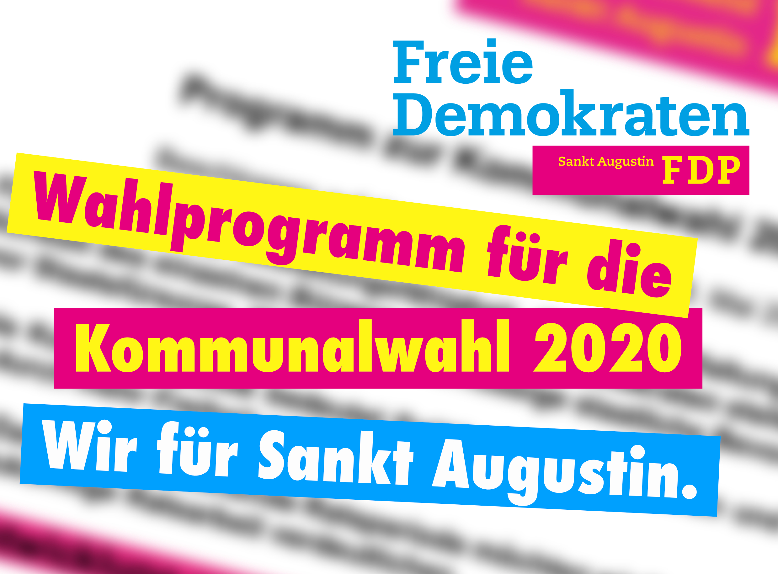 Stadtverband FDP Sankt augustin - Kommunalwahlprogramm 2020